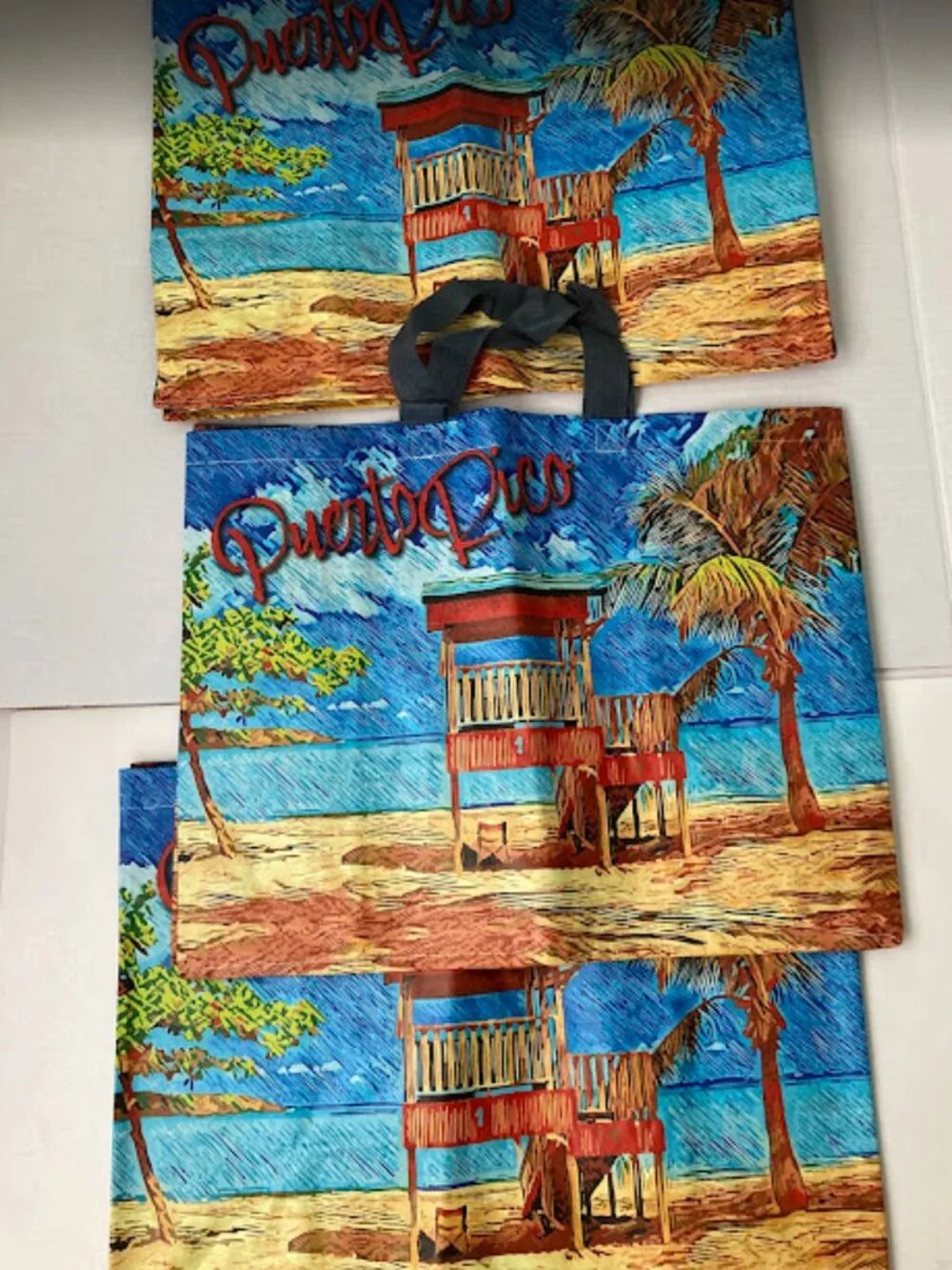 Puerto Rico Reusable Shopper Totes